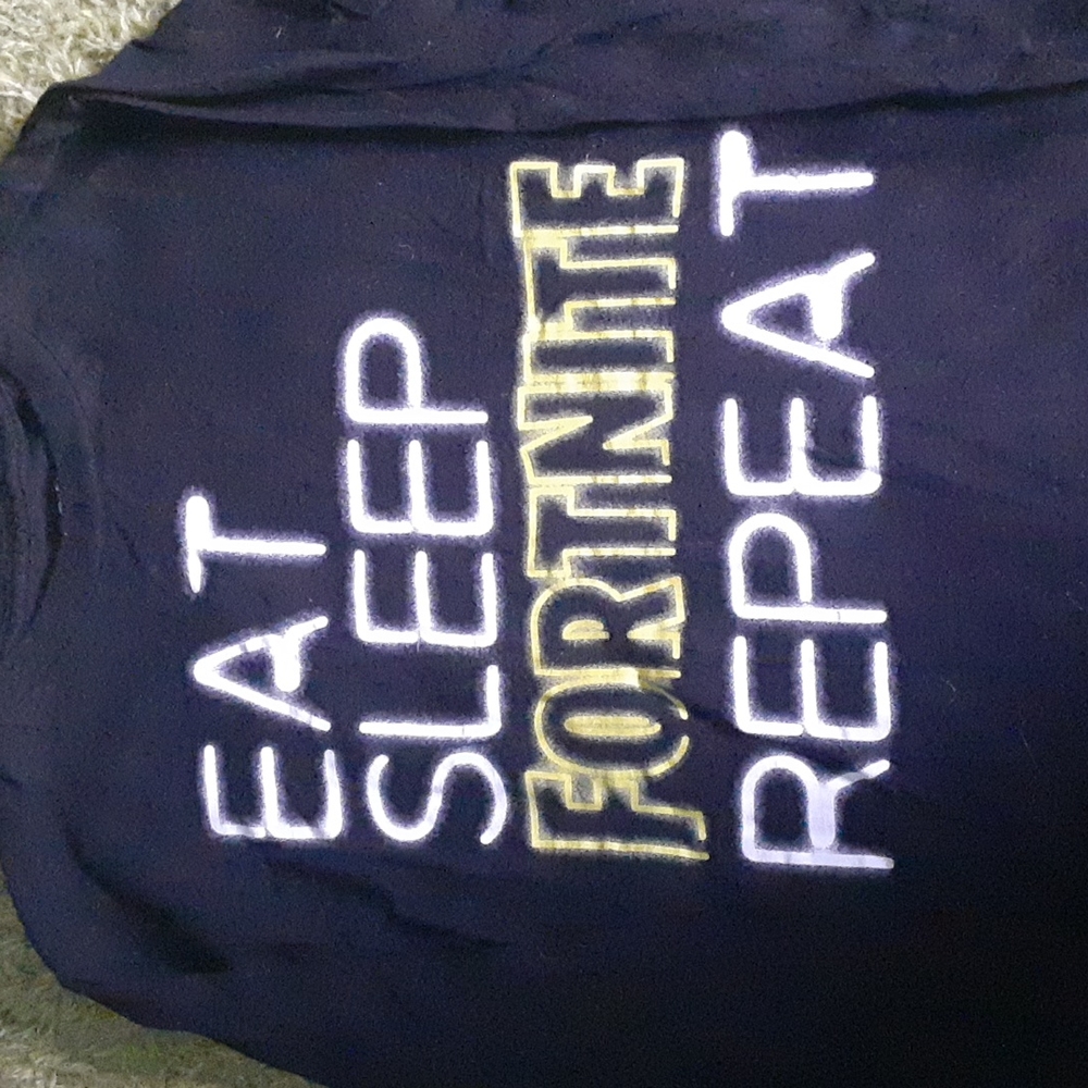 Children's Fortnite long sleeve shirt, size large 10/12.
